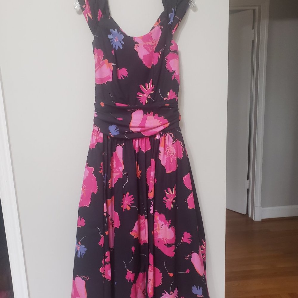 Vintage Laura Ashley Garden Party, Prom, Brides Maid floral dress size 10